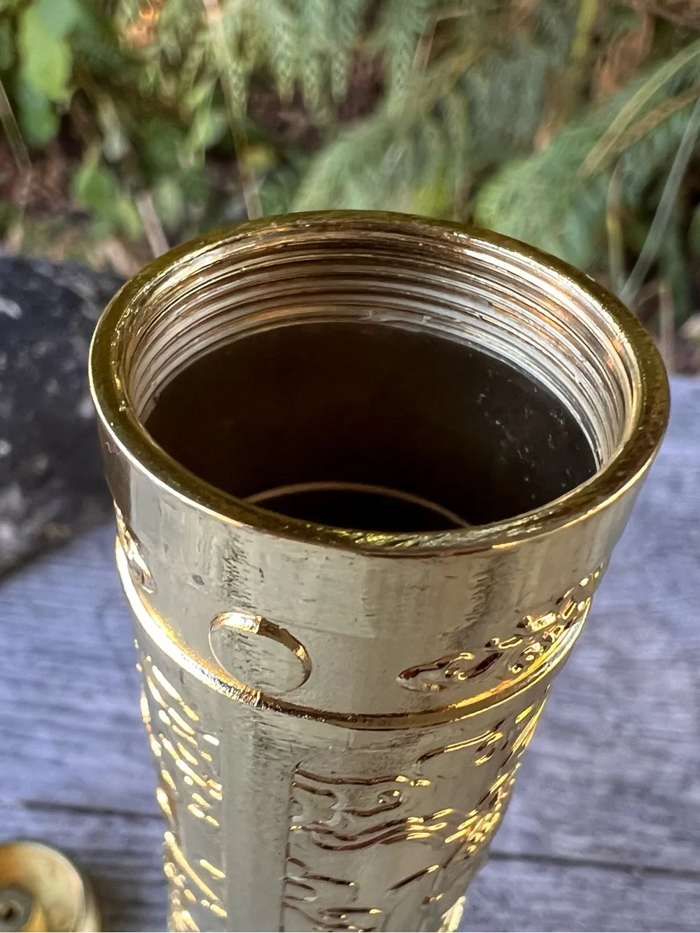 Retro Gold Decorative Incense Storage Case - Home Accents